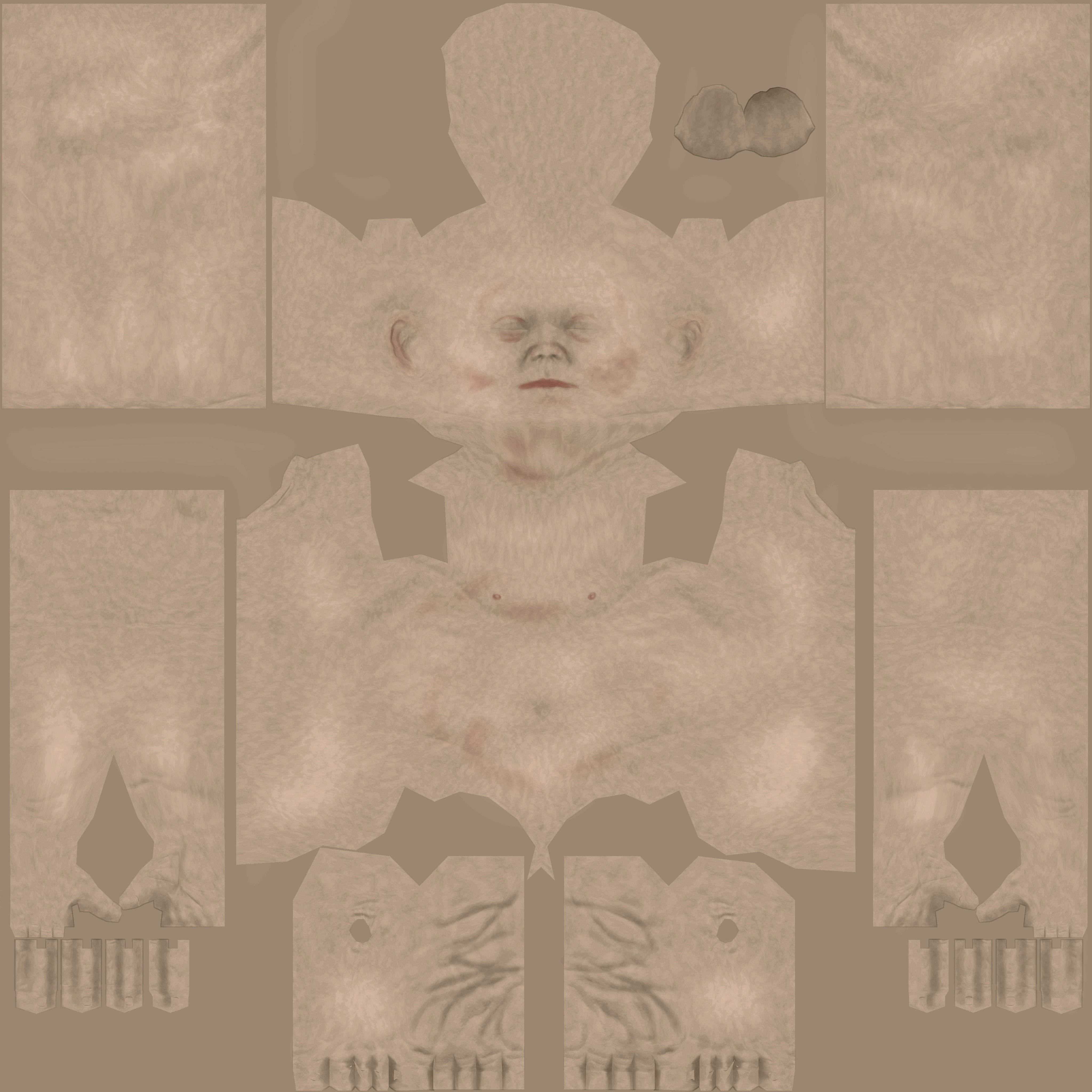 Mature Stage Fetus with Joints 3D model_16