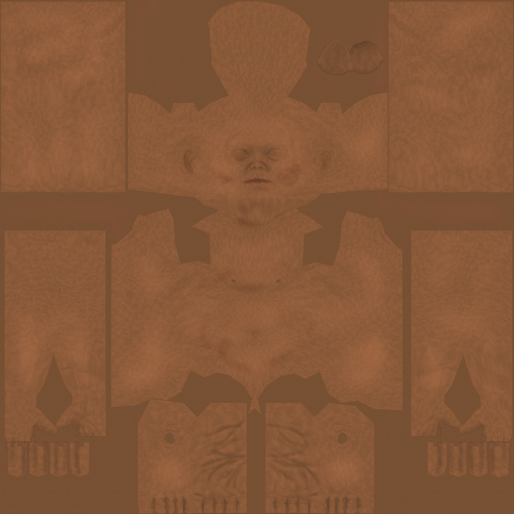 Mature Stage Fetus with Joints 3D model_7