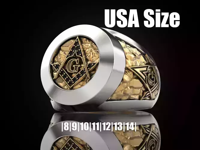 Mason Man ring 2 3D print model