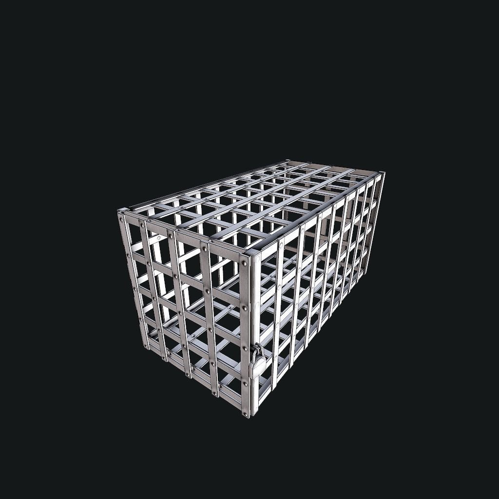 Cage pbr Low-poly 3D model_14
