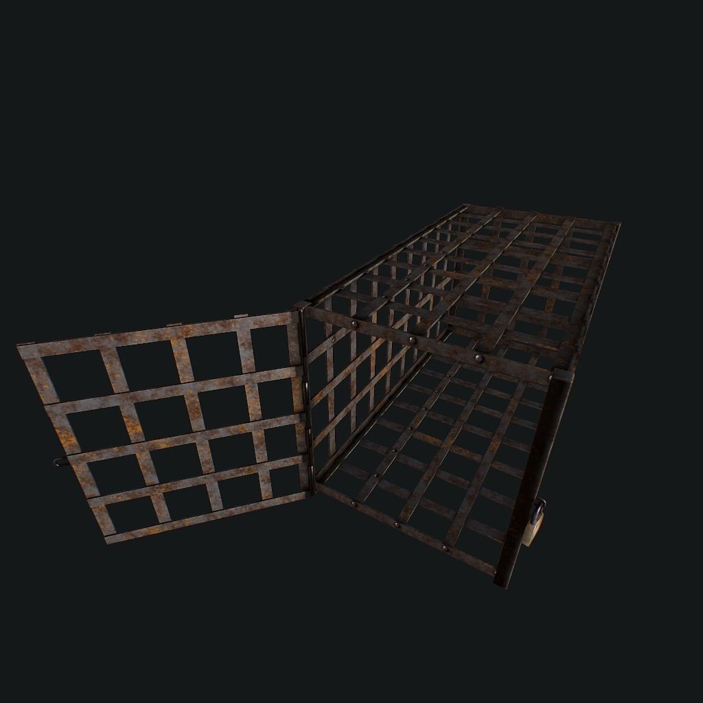 Cage pbr Low-poly 3D model_8