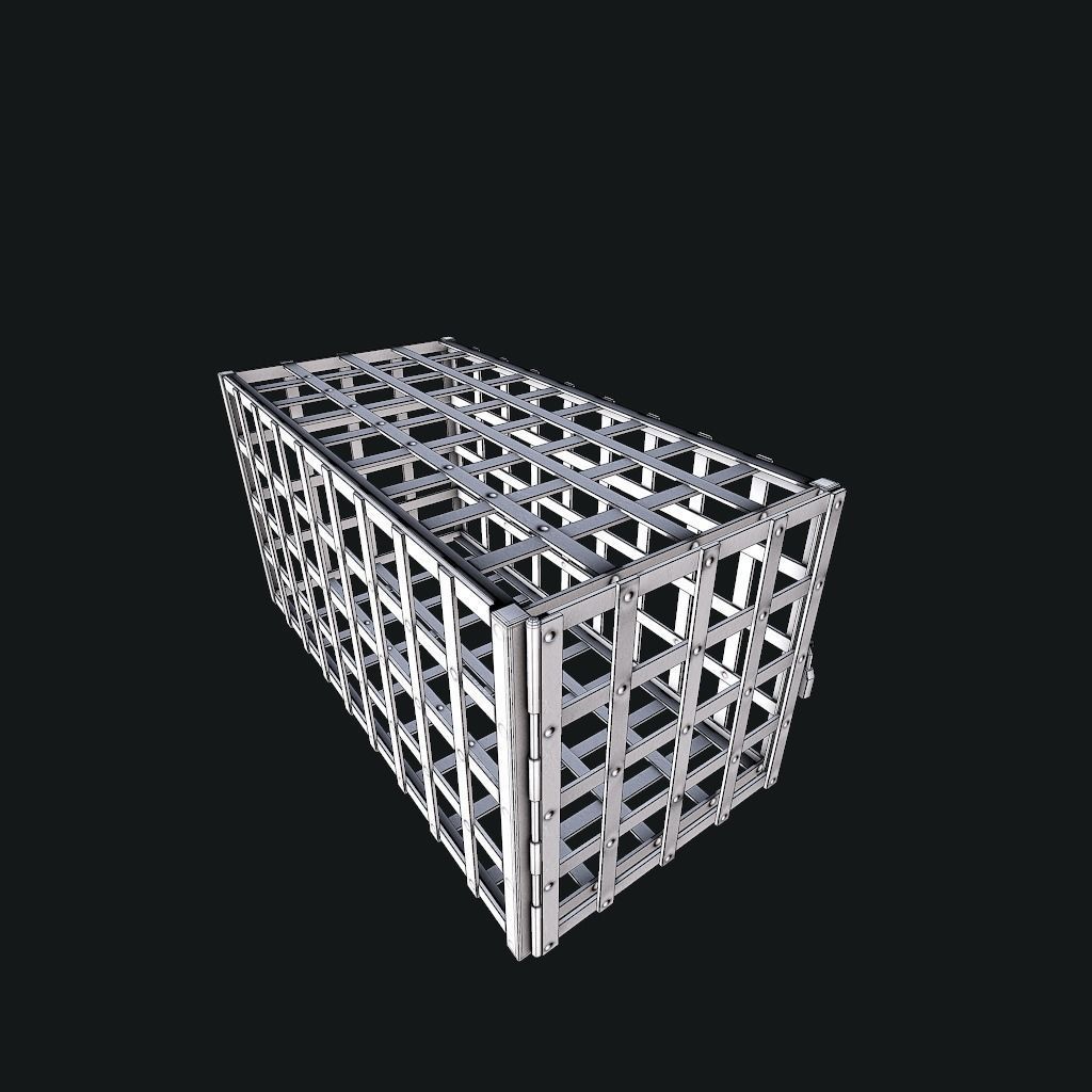 Cage pbr Low-poly 3D model_13