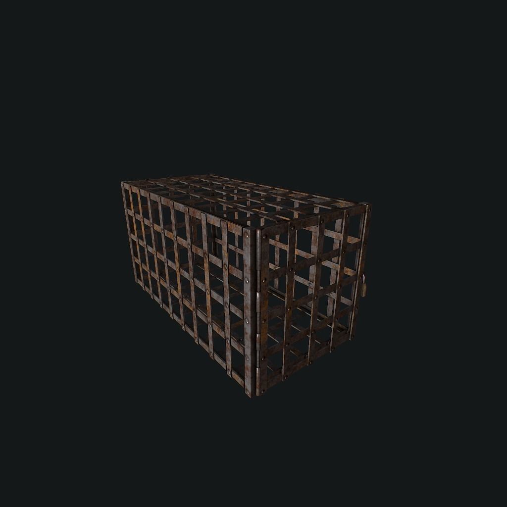 Cage pbr Low-poly 3D model_5