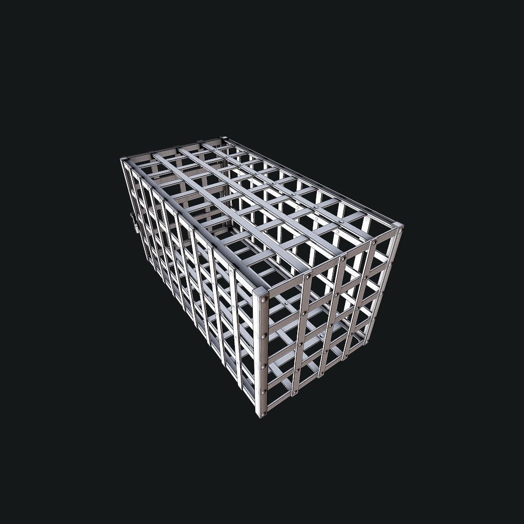 Cage pbr Low-poly 3D model_12