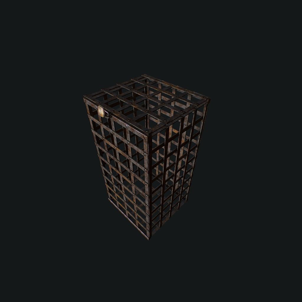 Cage pbr Low-poly 3D model_10