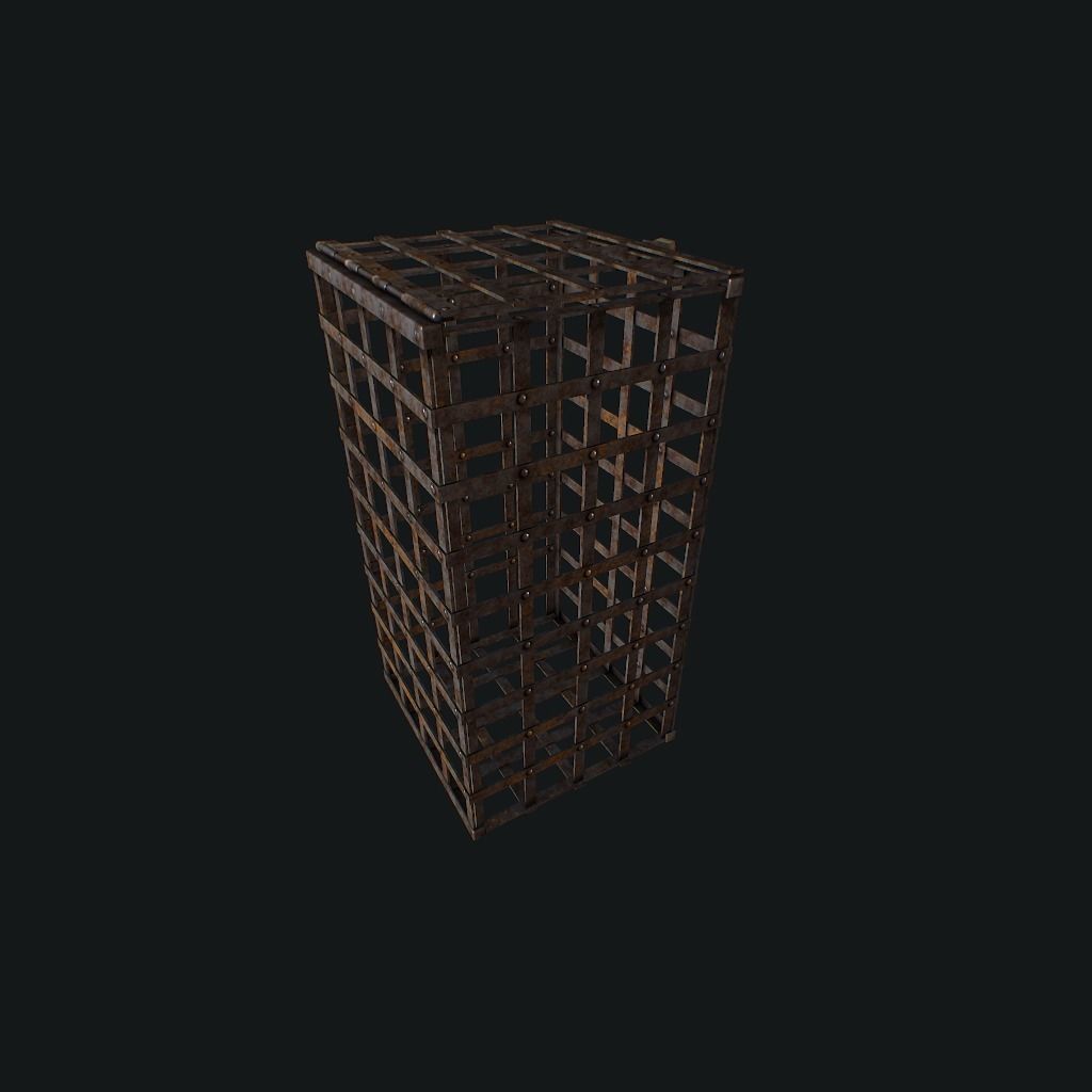 Cage pbr Low-poly 3D model_9