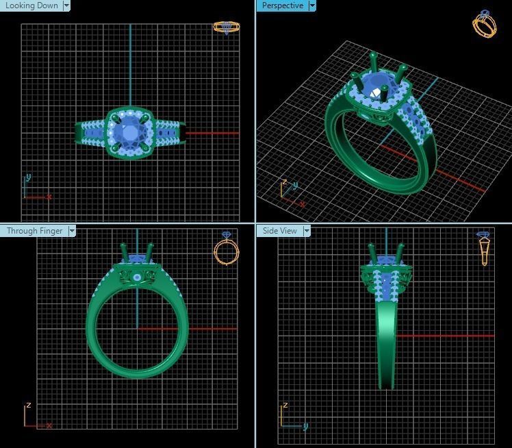 Ring T00447 3D print model_2