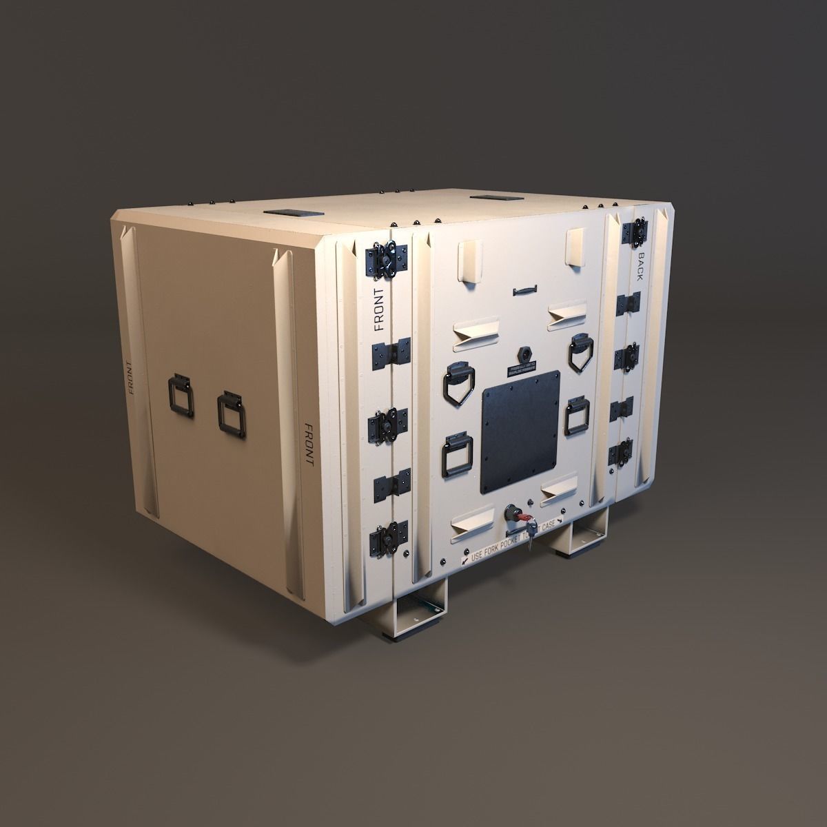 Military Shipment Case PBR Low-poly 3D model_4
