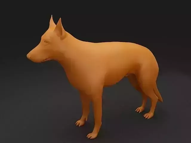 German Shepherd 3D Model 3D print model