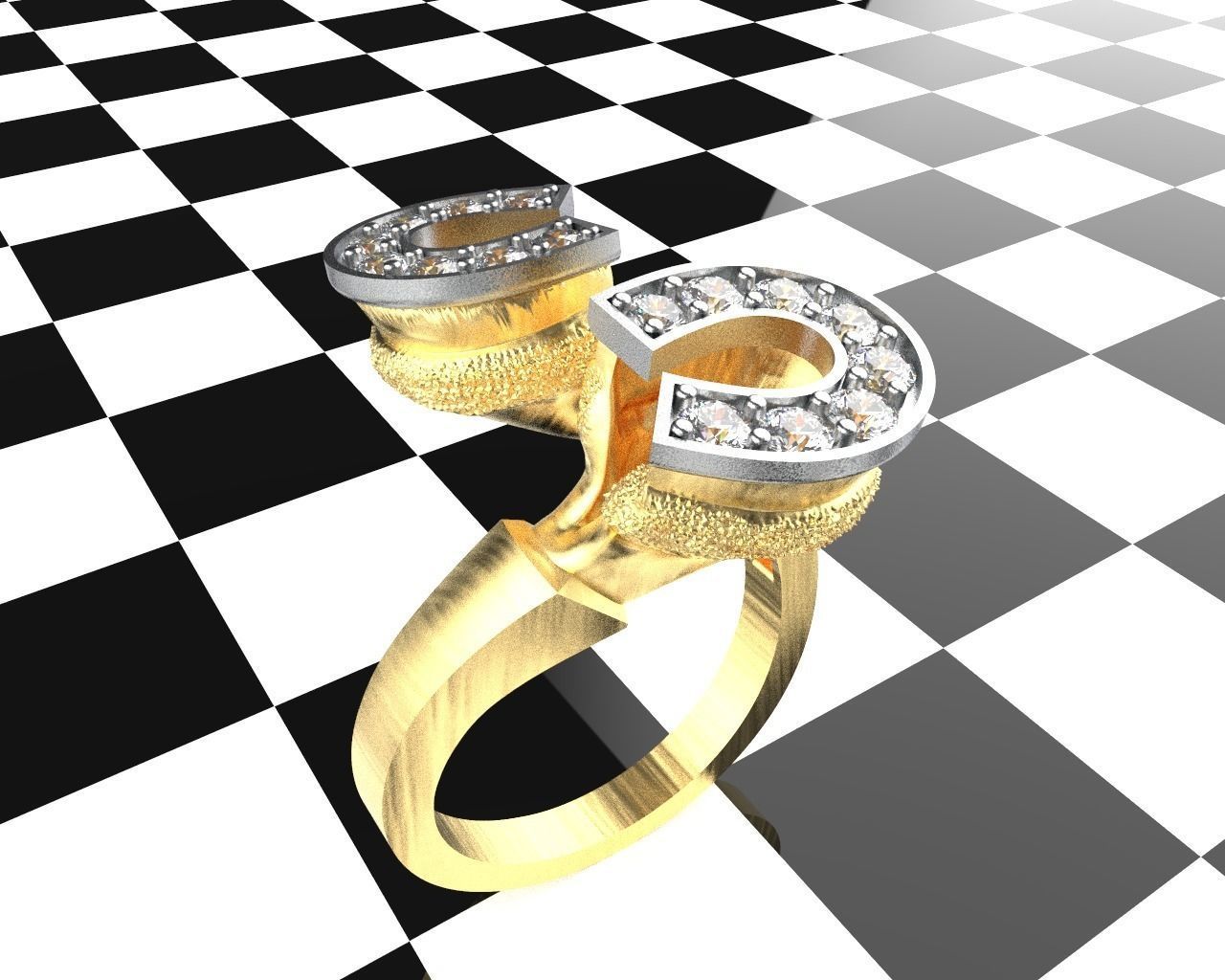 horse ring  3D print model_0