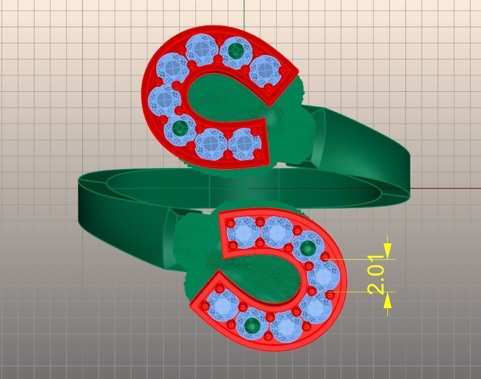 horse ring  3D print model_2