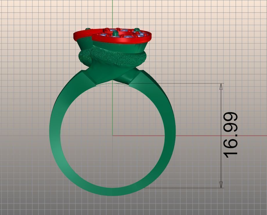 horse ring  3D print model_1