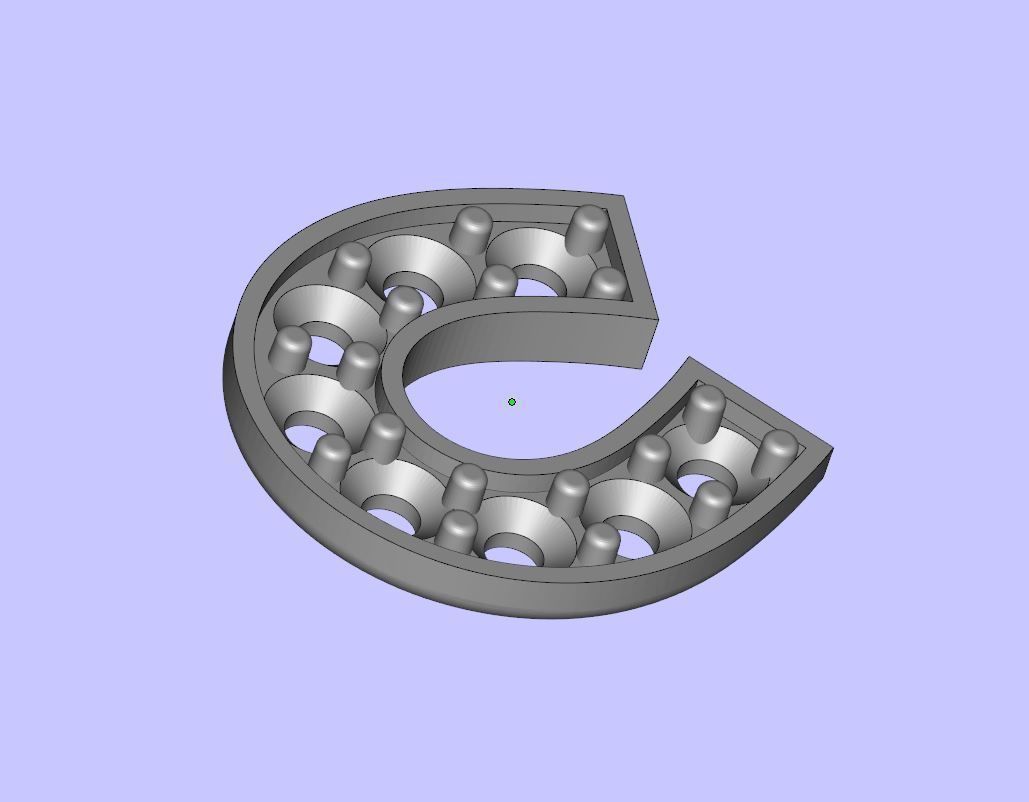 horse ring  3D print model_6