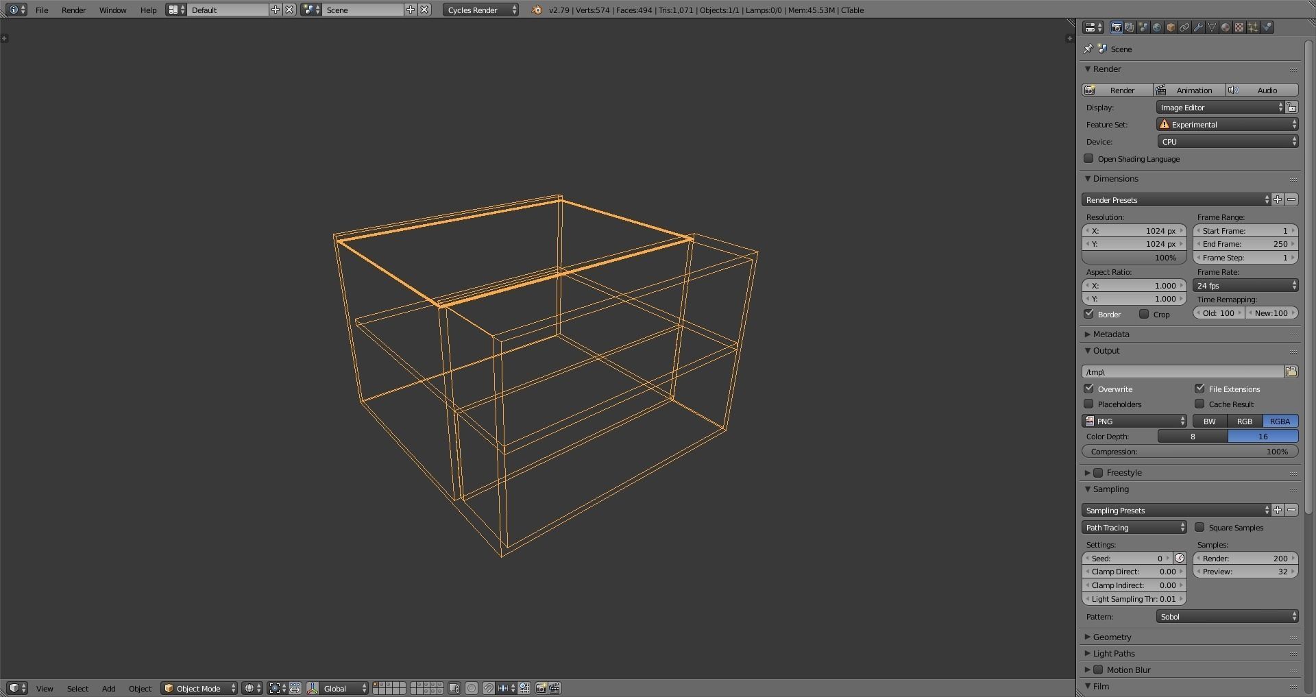 Coffee Table Free low-poly 3D model_4
