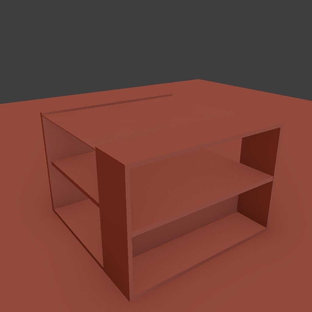 Coffee Table Free low-poly 3D model_3