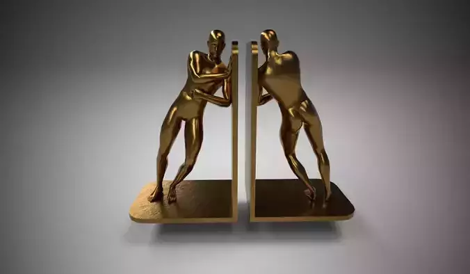 Bronze Bookends Pose2