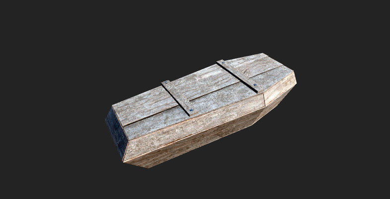Coffins Pack Low-poly 3D model_1