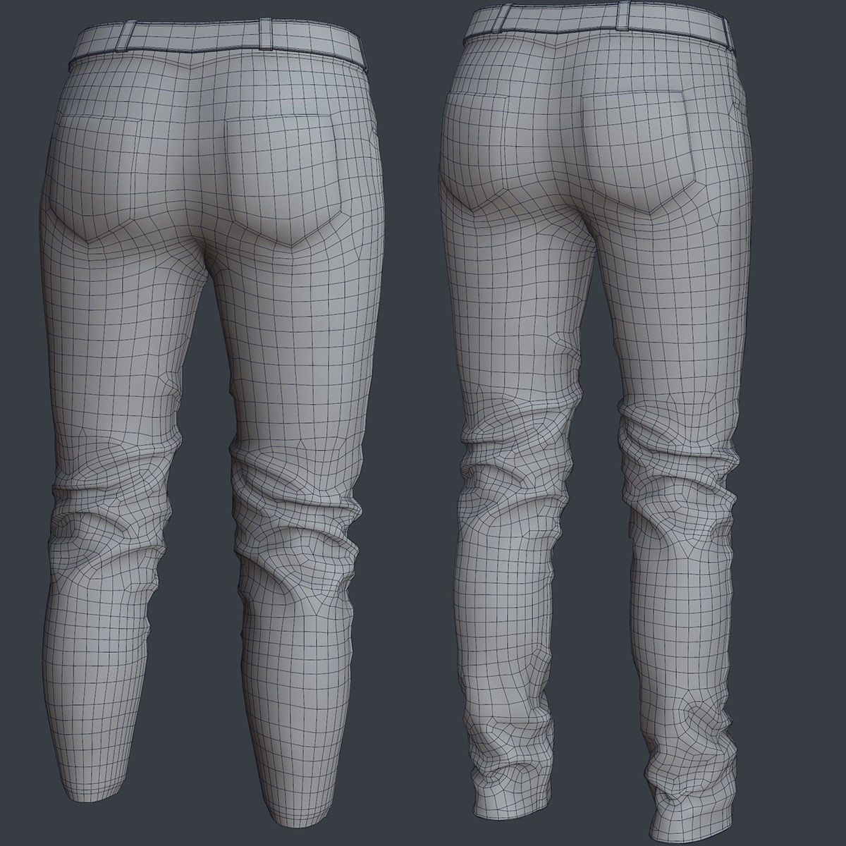 Female 1 - clothing 1 - Full Pack Low-poly 3D model_21
