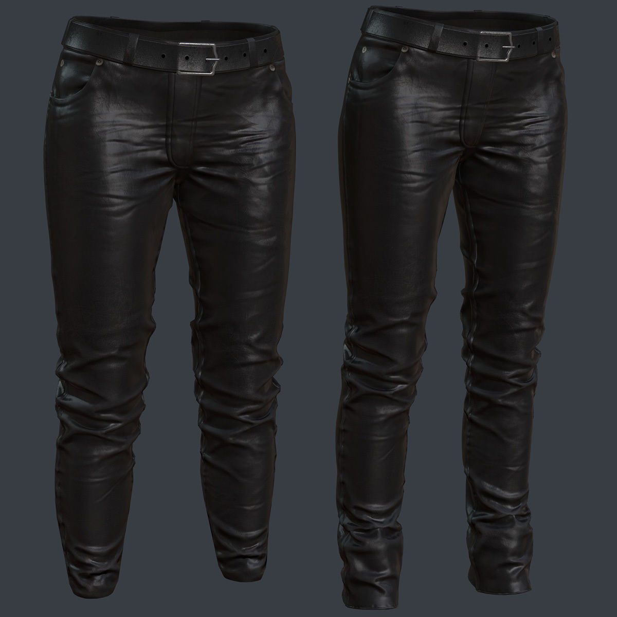 Female 1 - clothing 1 - Full Pack Low-poly 3D model_17