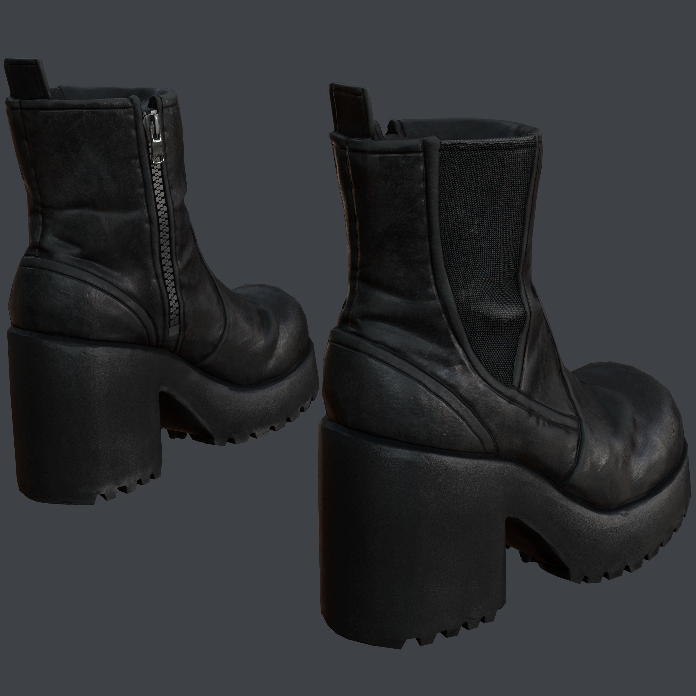 Female 1 - clothing 1 - Full Pack Low-poly 3D model_23