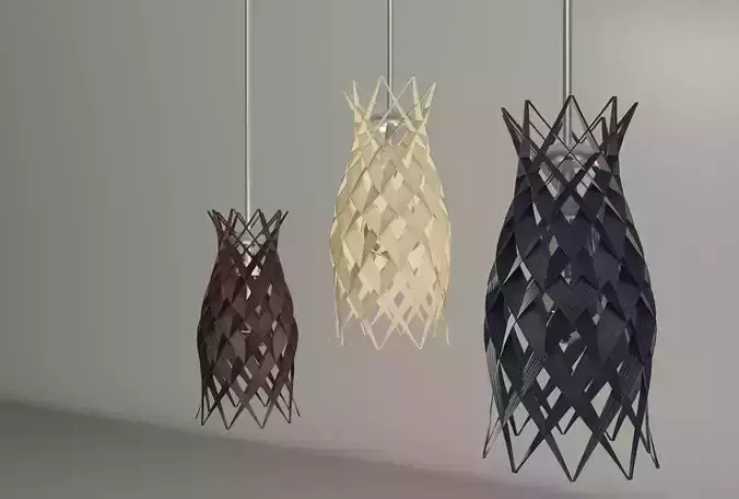 Shade Lamp Low-poly 3D model