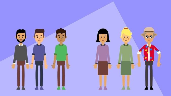Motion Characters for presentations 3D model
