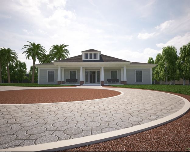 Mediterranean villa Free 3D model