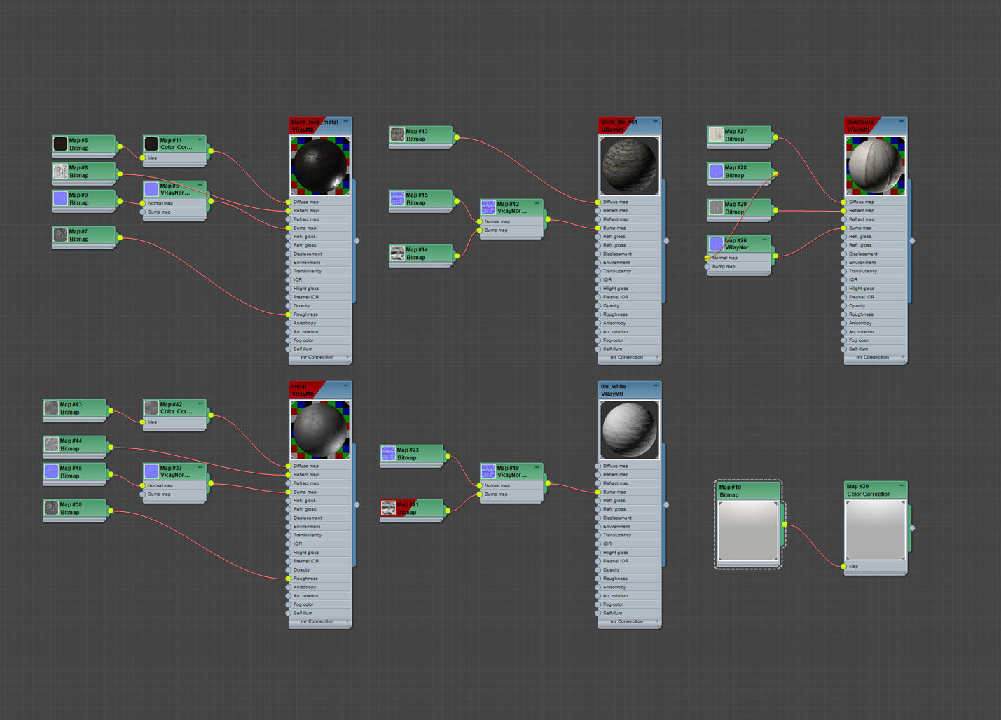 Wall and fence pack A collection 3D model_6