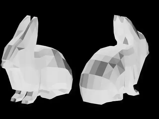 Low Poly Rabbit Bunny