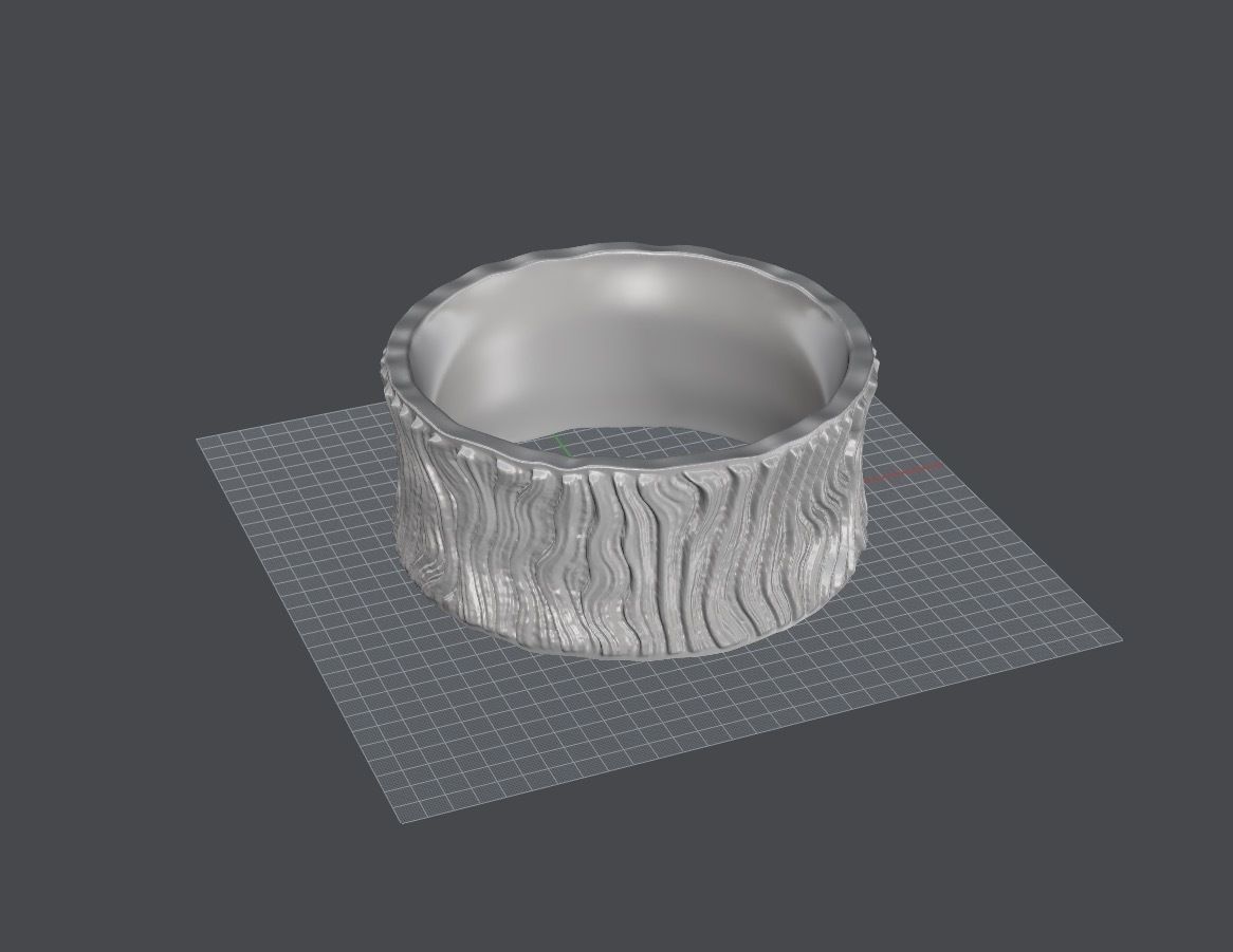 Lava Ring size 7 US 3D print model_2