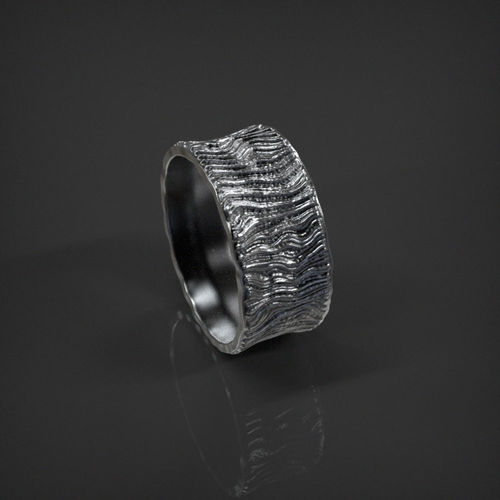 Lava Ring size 7 US 3D print model