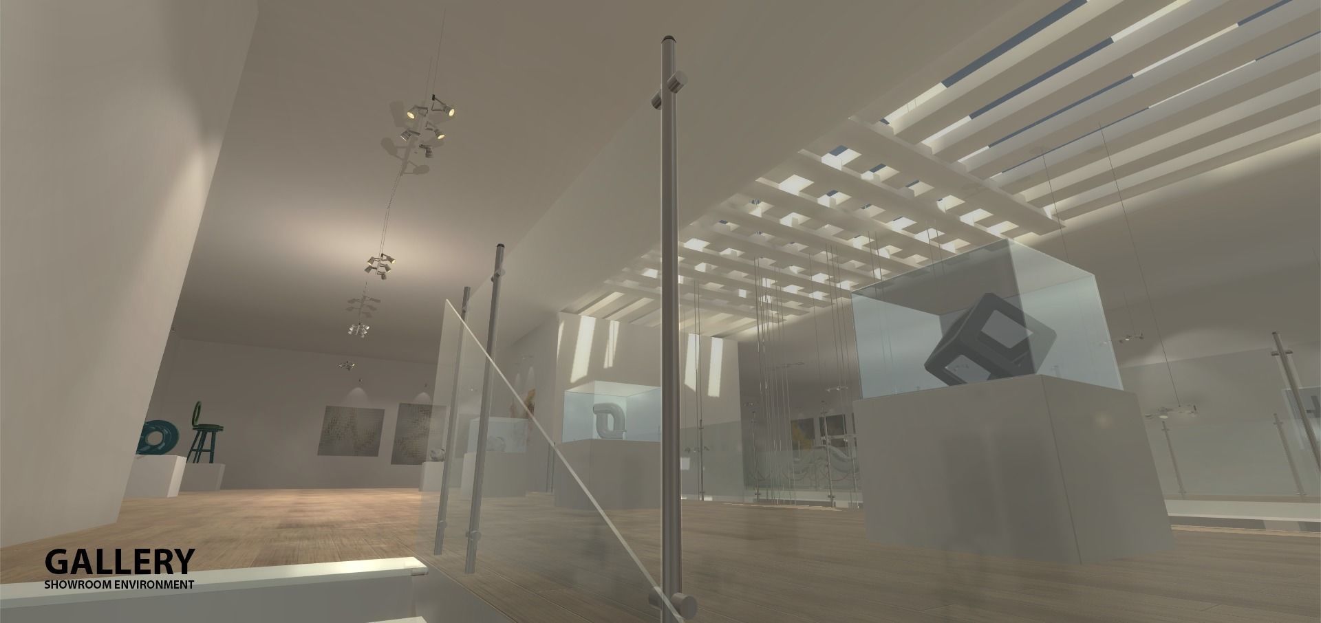 Gallery - Showroom Environment Low-poly 3D model_18