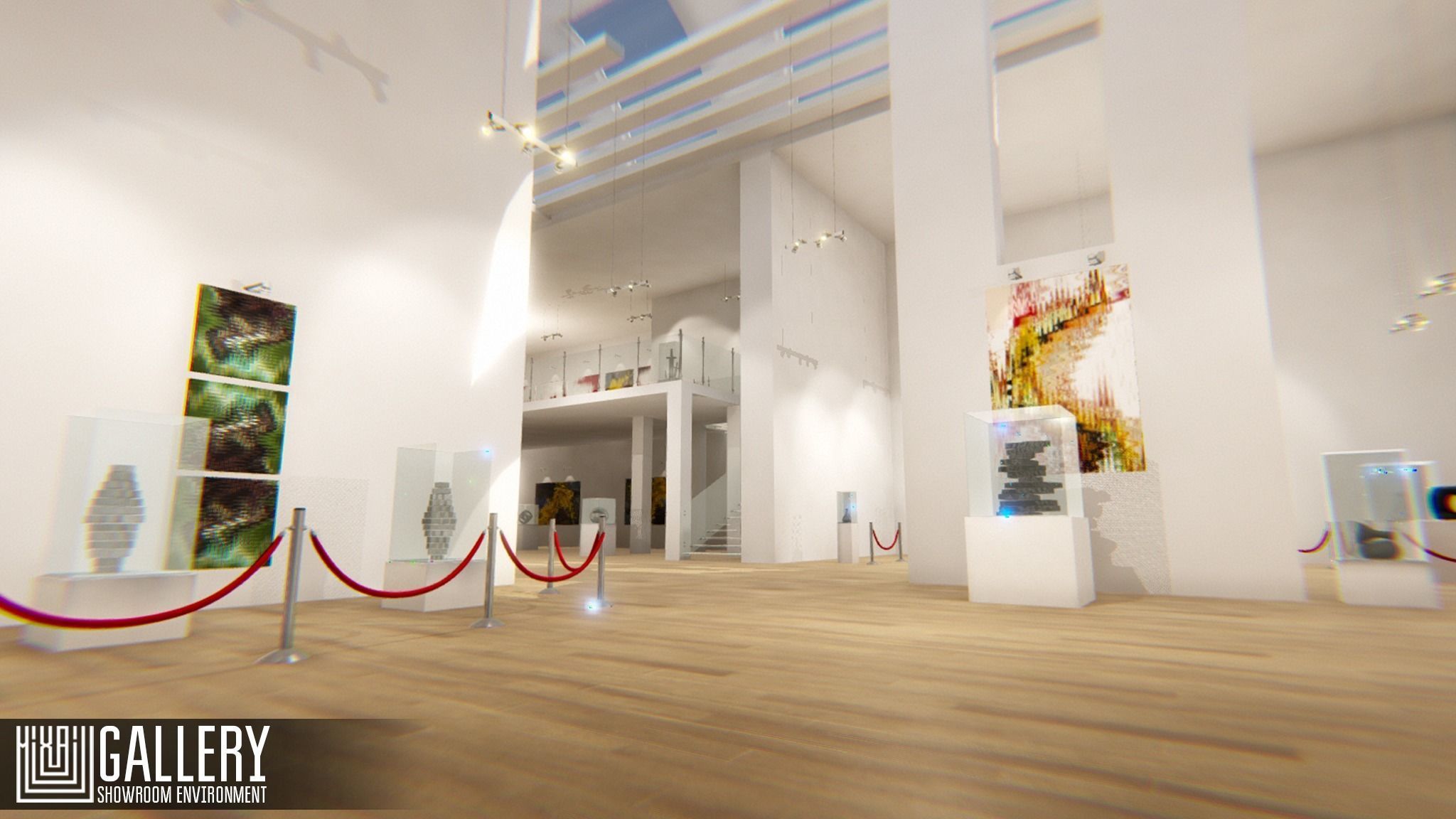 Gallery - Showroom Environment Low-poly 3D model_23