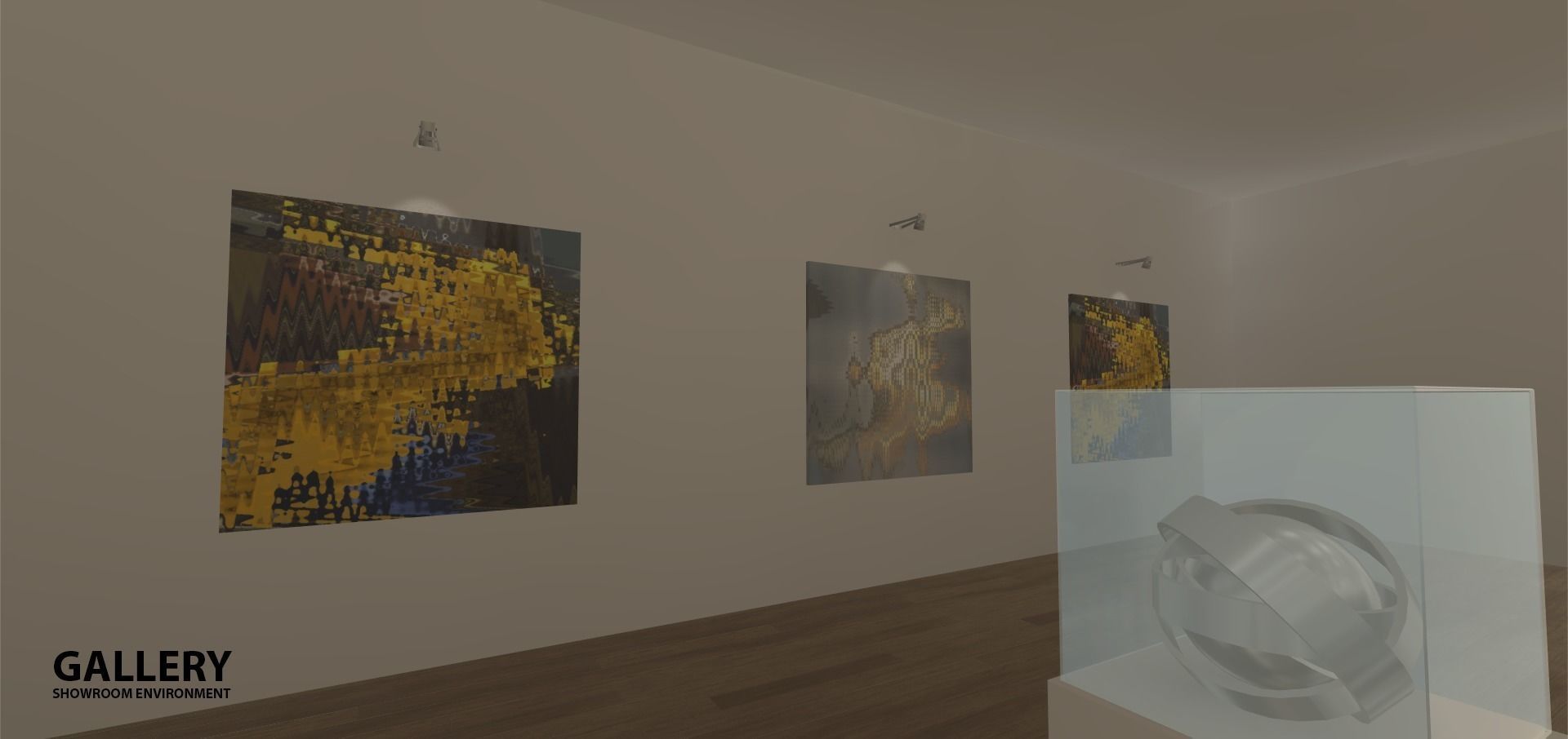 Gallery - Showroom Environment Low-poly 3D model_15