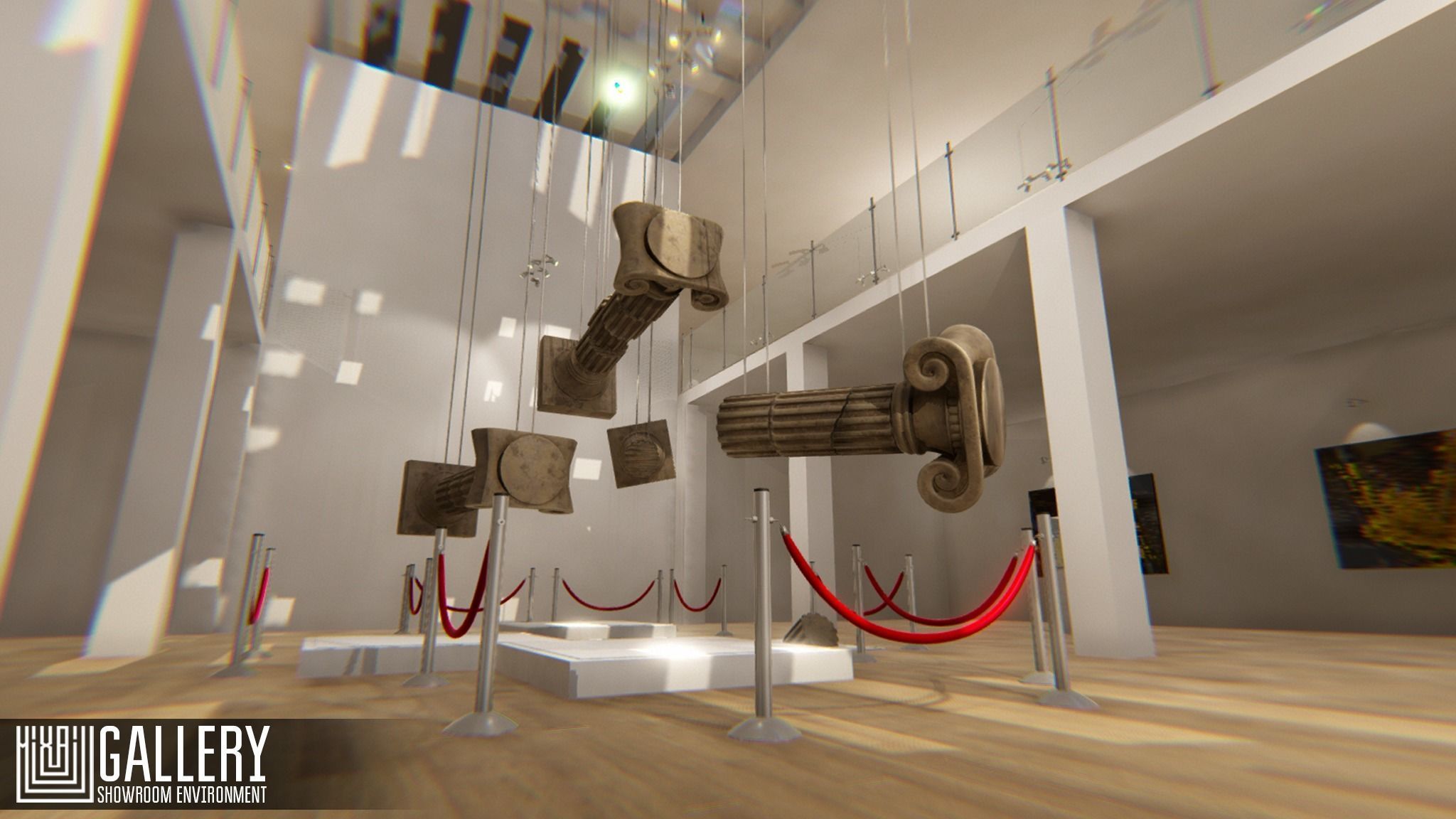 Gallery - Showroom Environment Low-poly 3D model_13