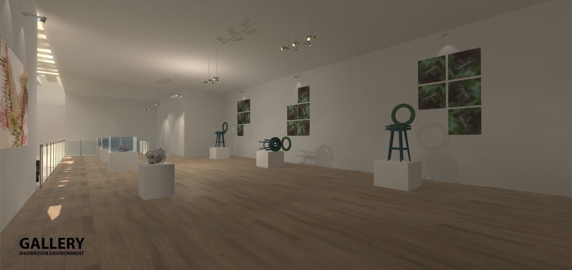 Gallery - Showroom Environment Low-poly 3D model_19