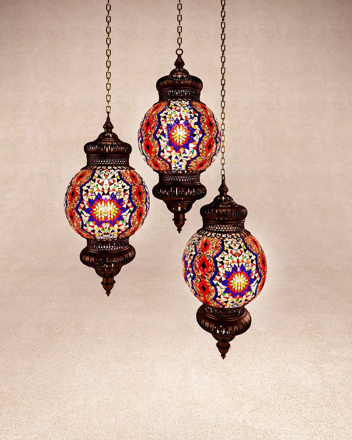 Turkish lamp 3D model_0