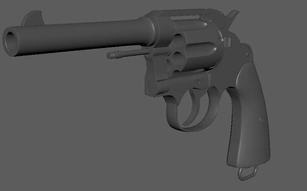 Colt 1917 Army DA 45acp 3D model_0