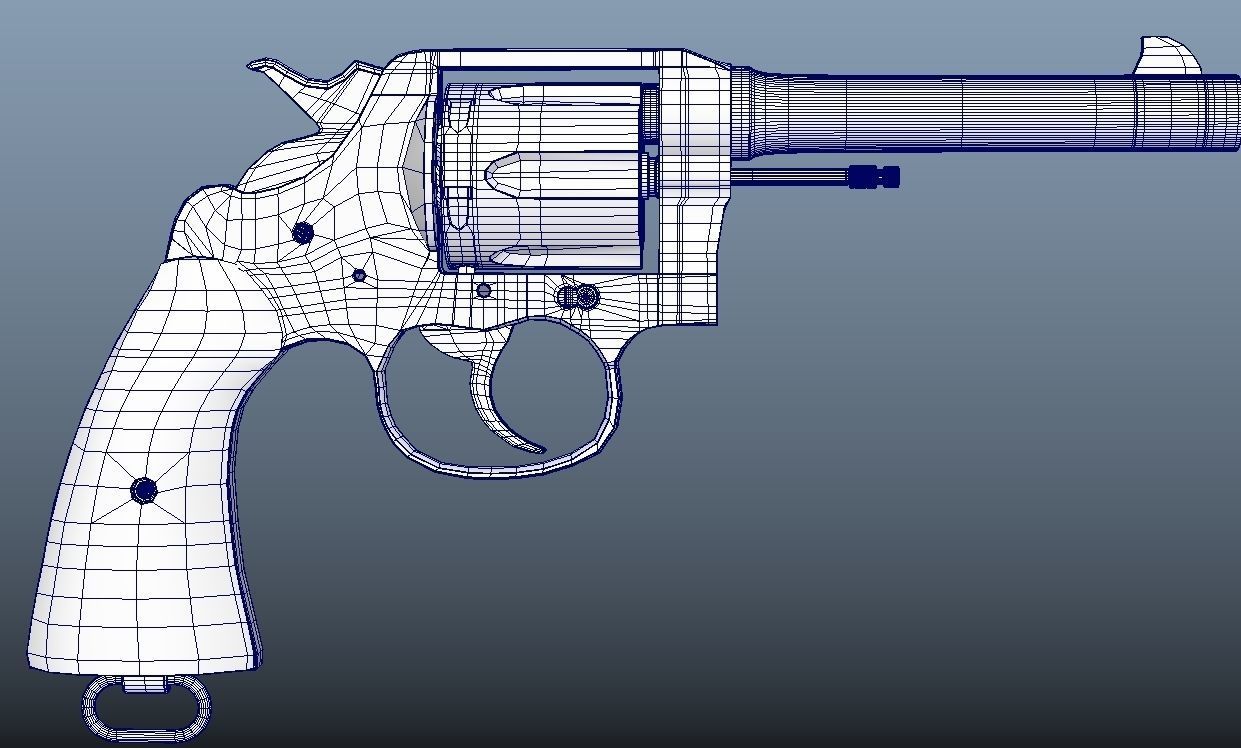 Colt 1917 Army DA 45acp 3D model_8