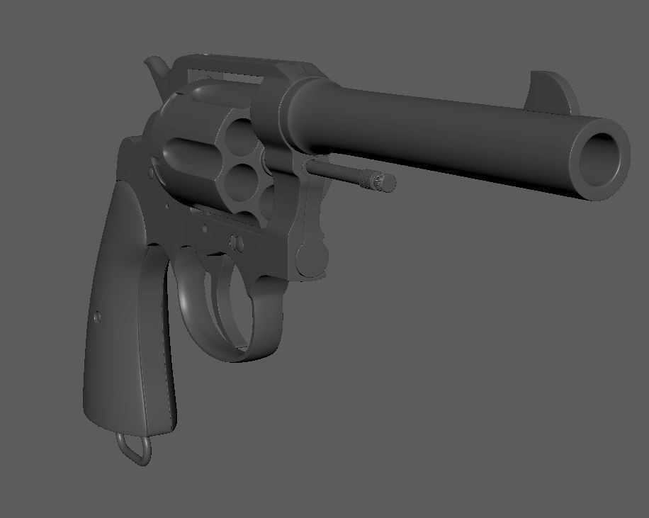 Colt 1917 Army DA 45acp 3D model_3