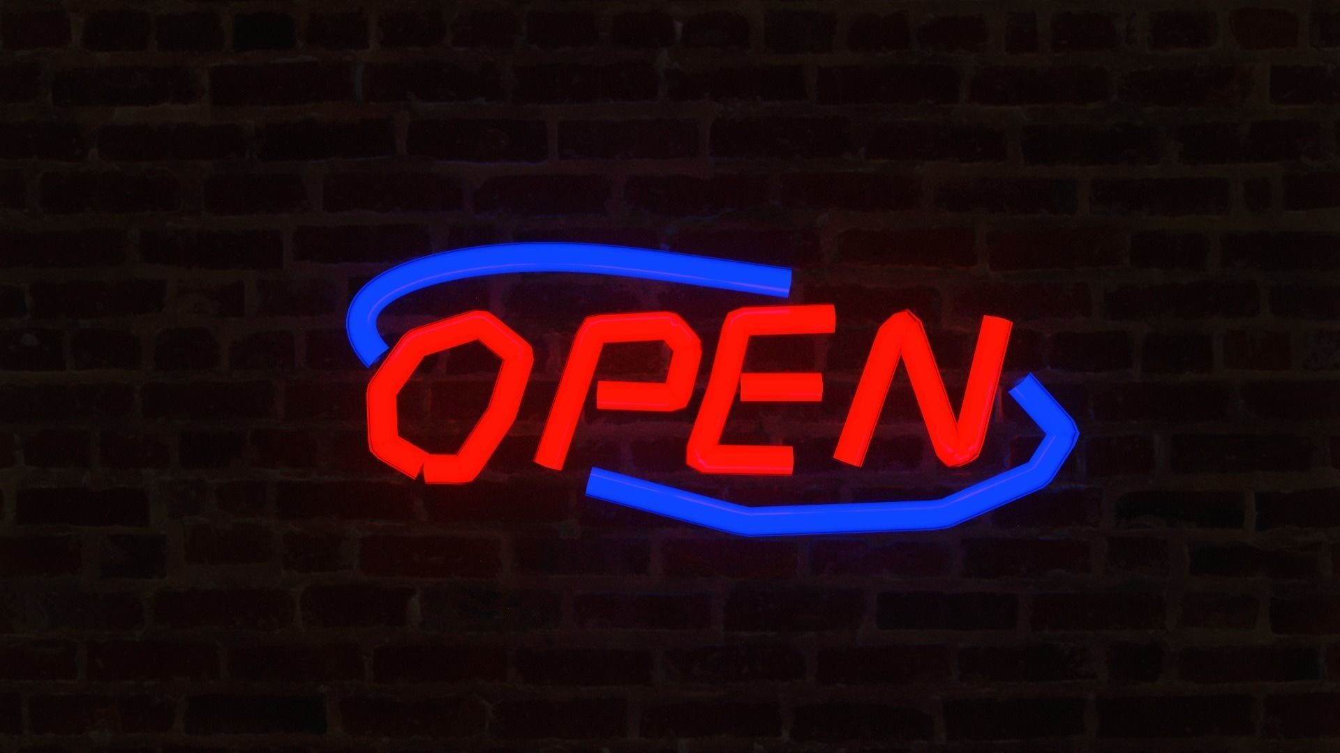 Neon Signs p2 - 15 Assets Low-poly 3D model_4