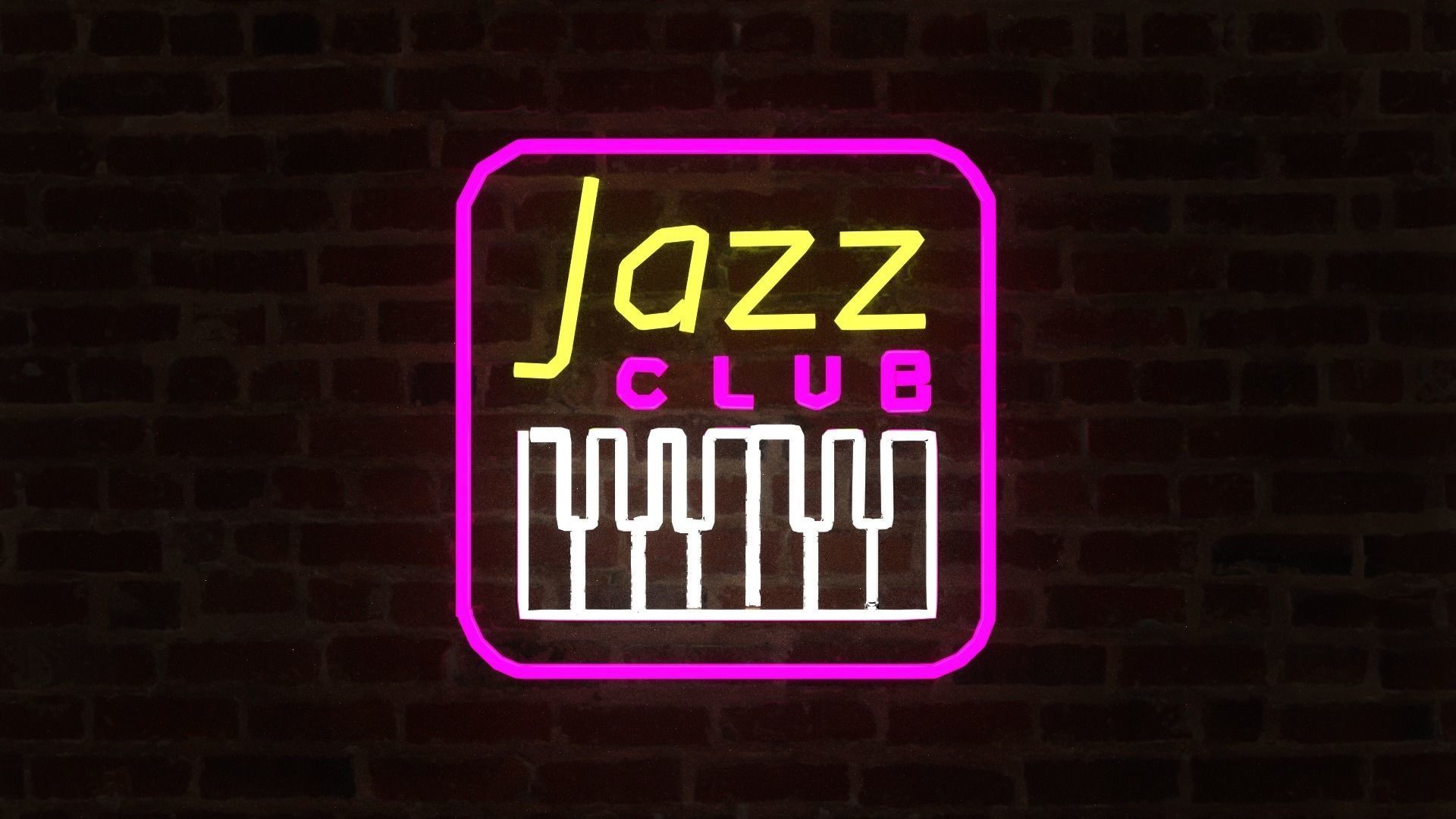 Neon Signs p2 - 15 Assets Low-poly 3D model_11