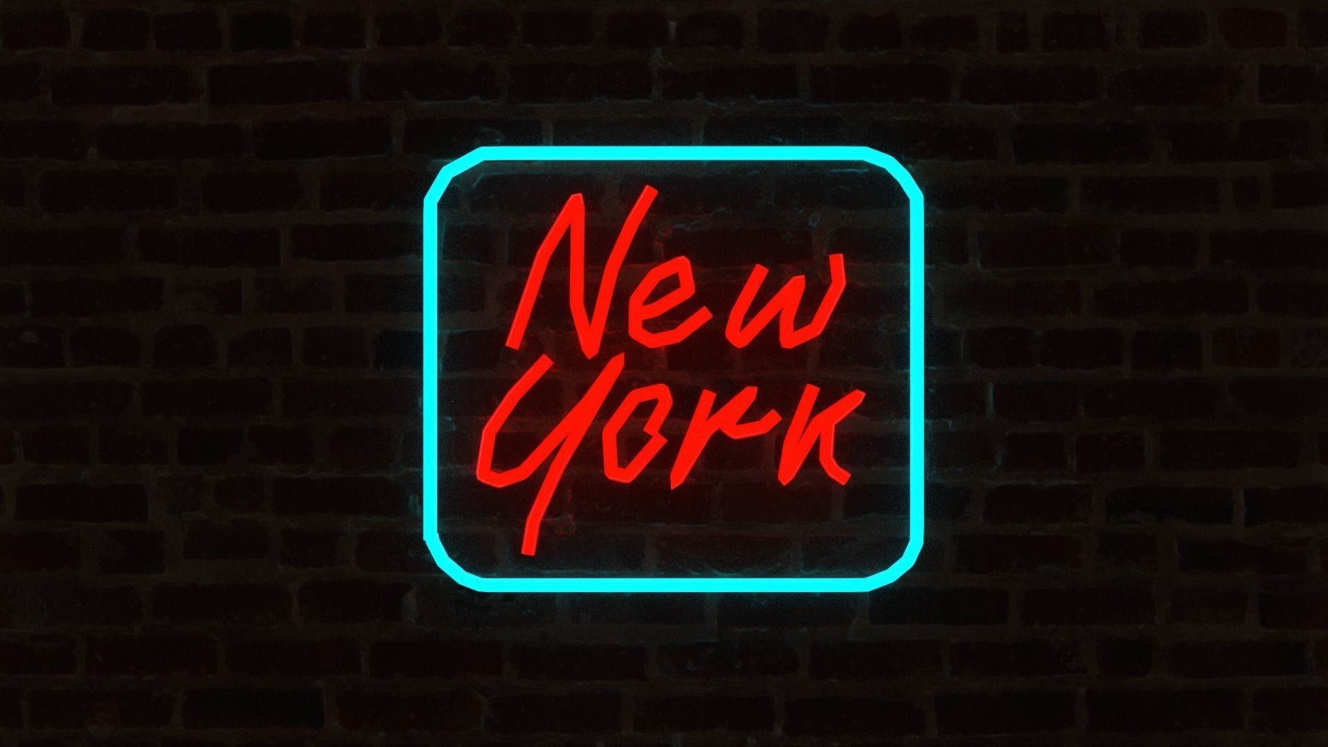 Neon Signs p2 - 15 Assets Low-poly 3D model_13