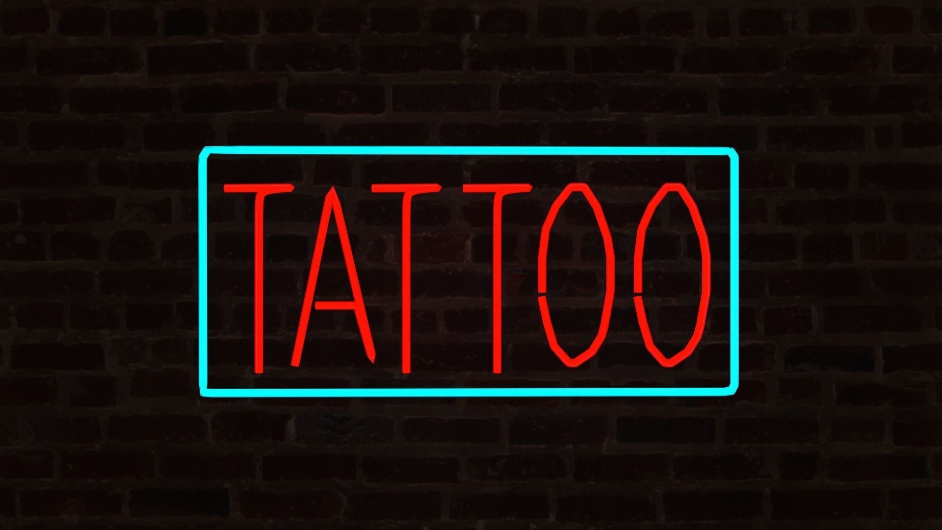 Neon Signs p2 - 15 Assets Low-poly 3D model_5