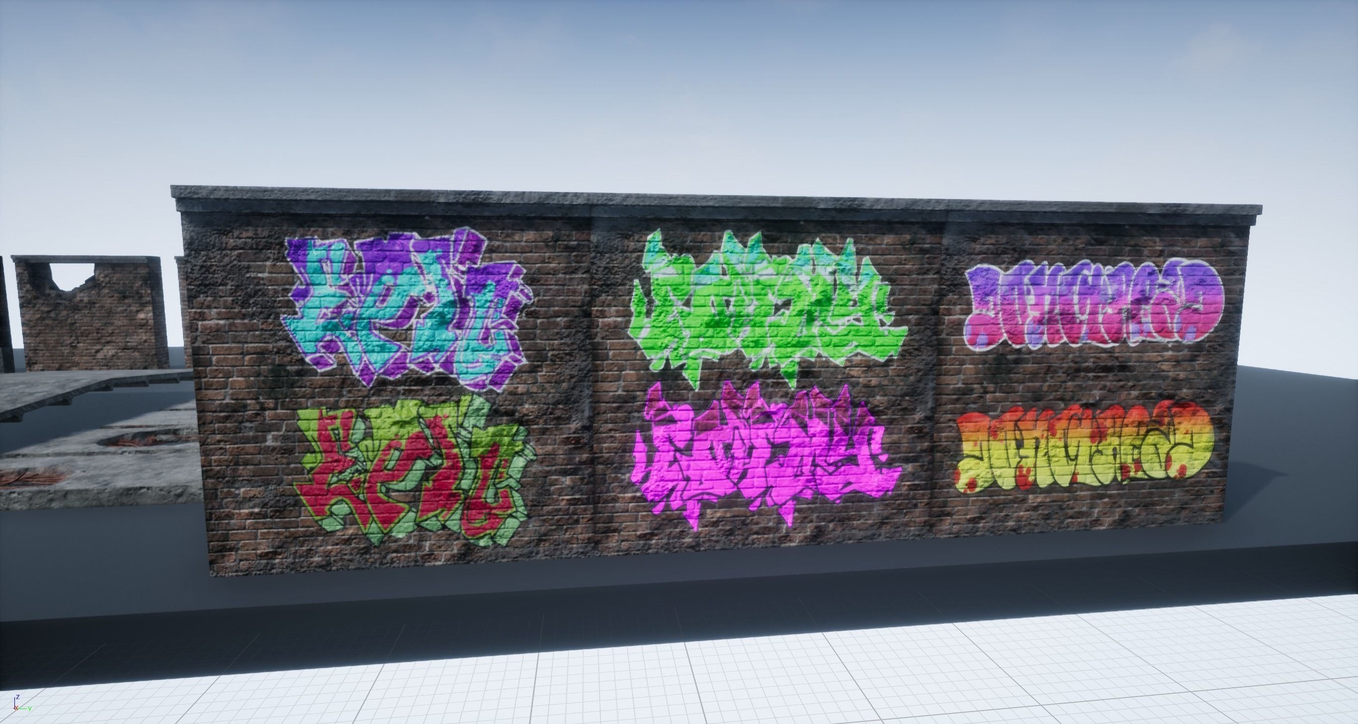 Modular Abandoned Building PBR Low-poly 3D model_22