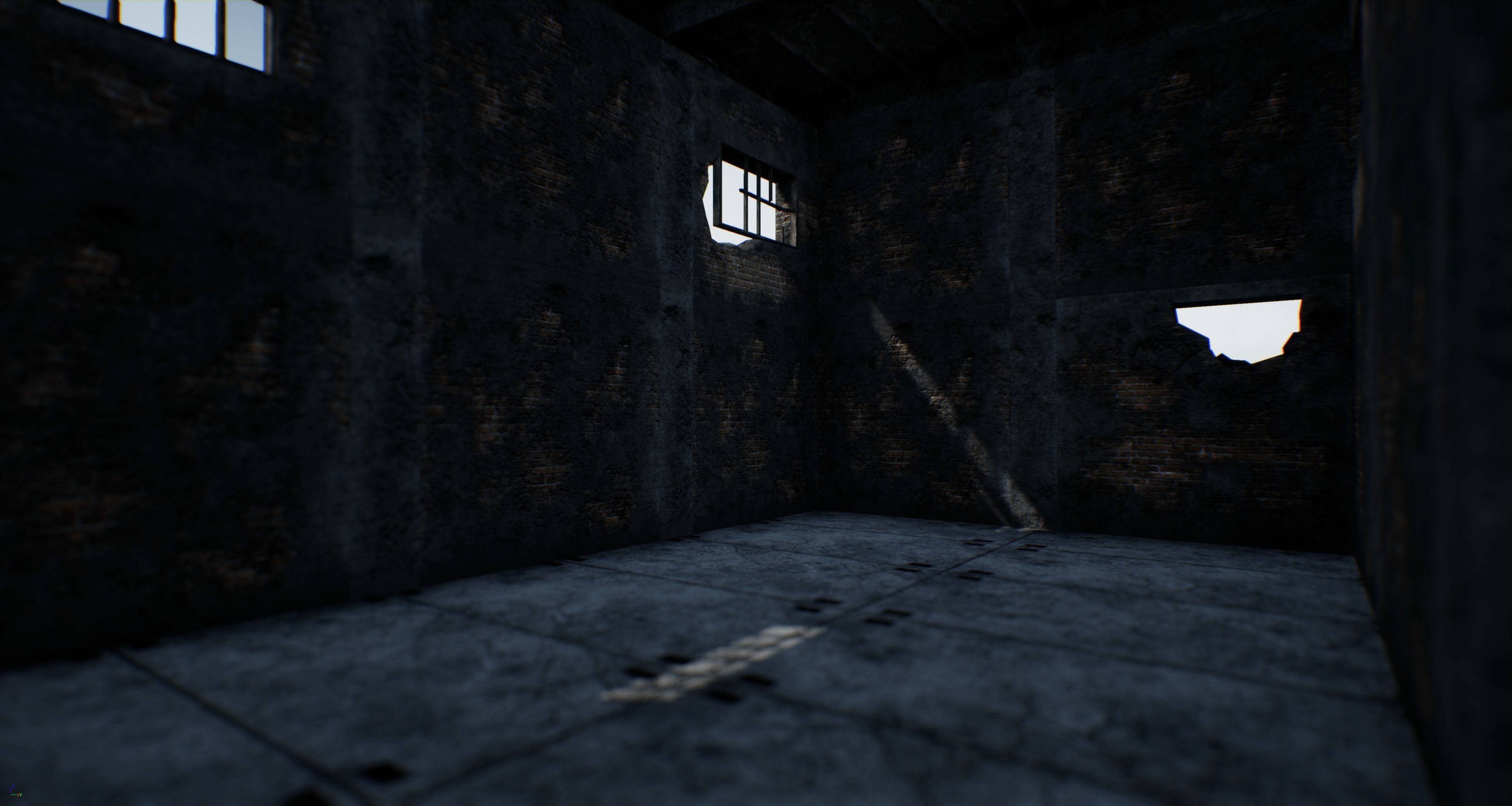 Modular Abandoned Building PBR Low-poly 3D model_3