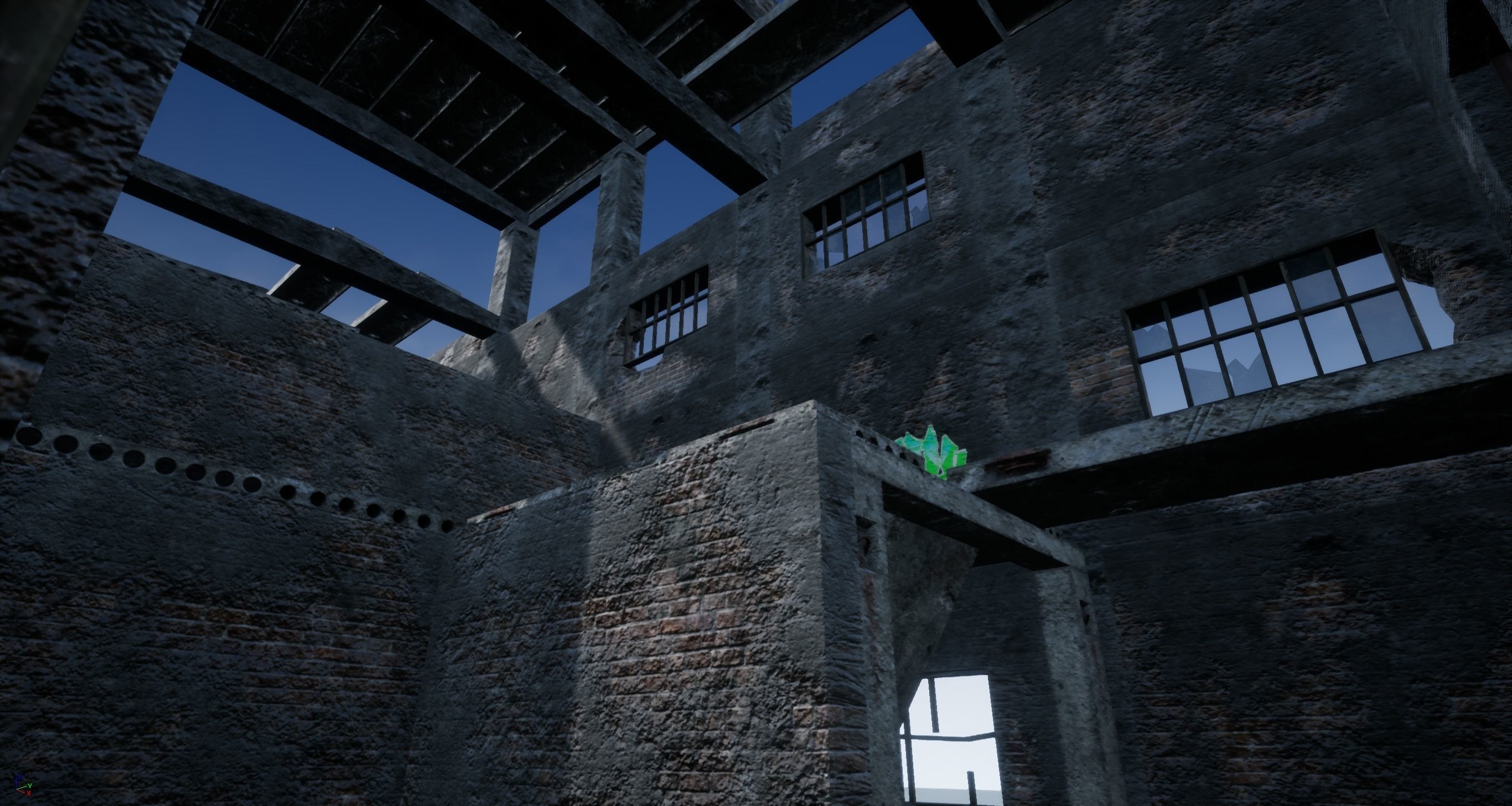 Modular Abandoned Building PBR Low-poly 3D model_10