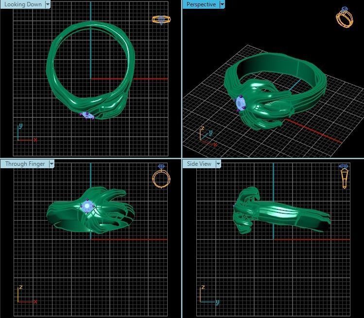 Ring T00456 3D print model_2