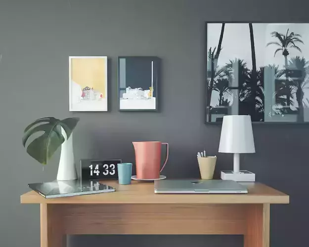 Home Office Accessories 3D model