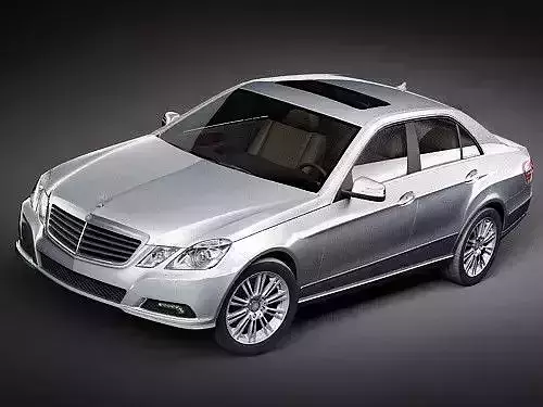 Mercedes E-class 2010 sedan midpoly 3D Model